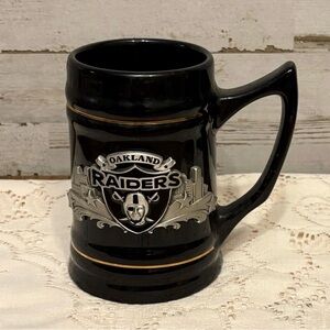 Oakland Raiders Black Ceramic Mug